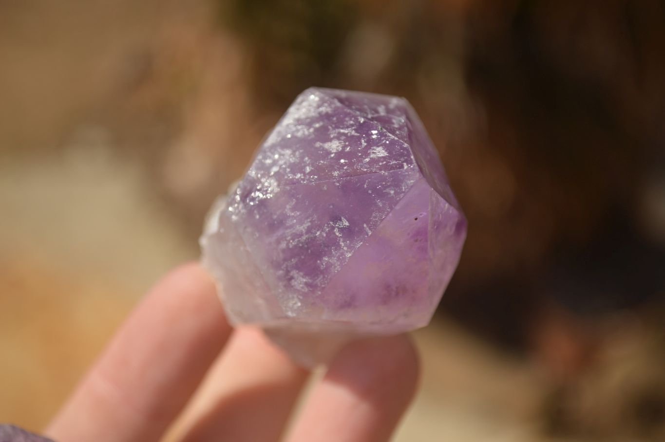 Natural Single Jacaranda Amethyst Crystals x 12 From Mumbwe, Zambia - Toprock Gemstones and Minerals 