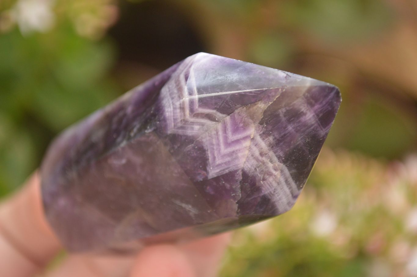 Polished Dark Purple Amethyst Points x 6 From Zambia - Toprock Gemstones and Minerals 