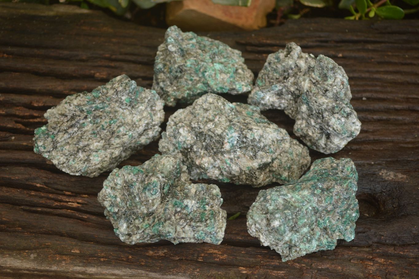 Natural Rare Emerald Mica In Matrix Cobbed Specimens x 12 From Mutoko, Zimbabwe - Toprock Gemstones and Minerals 