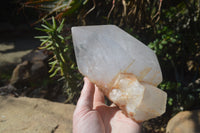 Polished Large Clear Quartz Crystal x 1 From Madagascar - Toprock Gemstones and Minerals 