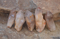 Natural Red Hematoid Quartz Crystals x 35 From Karoi, Zimbabwe - Toprock Gemstones and Minerals 