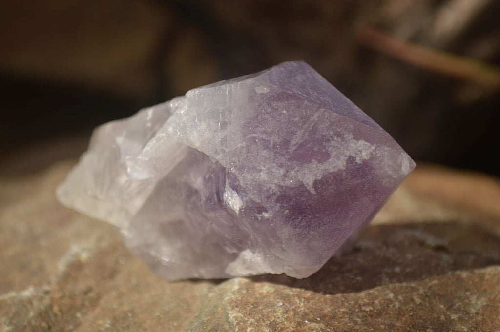 Natural Single Jacaranda Amethyst Crystals x 12 From Mumbwe, Zambia - Toprock Gemstones and Minerals 