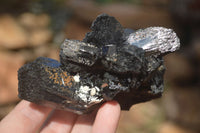 Natural Schorl Black Tourmaline Specimens x 3 From Erongo, Namibia