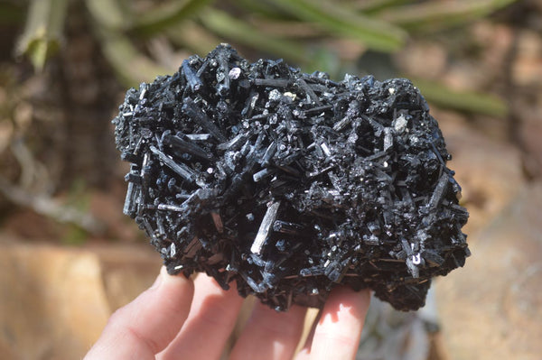 Natural Schorl Black Tourmaline Specimens x 3 From Erongo, Namibia