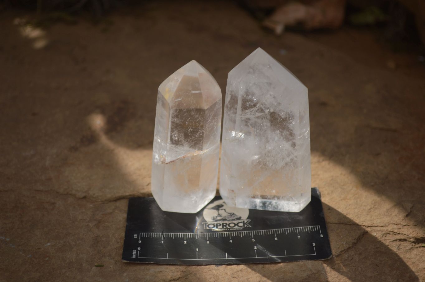 Polished Clear Quartz Crystal Points x 12 From Madagascar - Toprock Gemstones and Minerals 