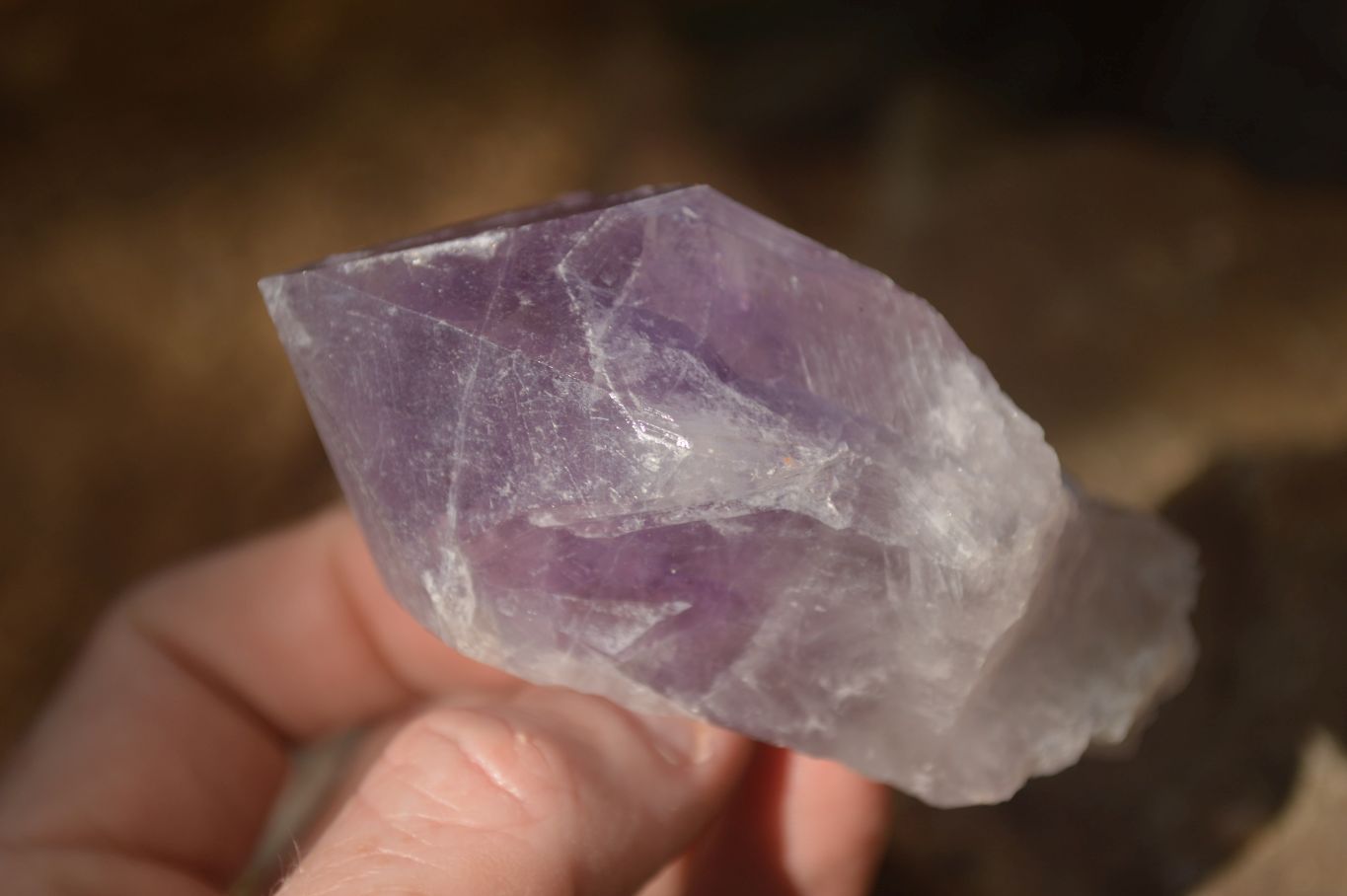 Natural Single Jacaranda Amethyst Crystals x 12 From Mumbwe, Zambia - Toprock Gemstones and Minerals 