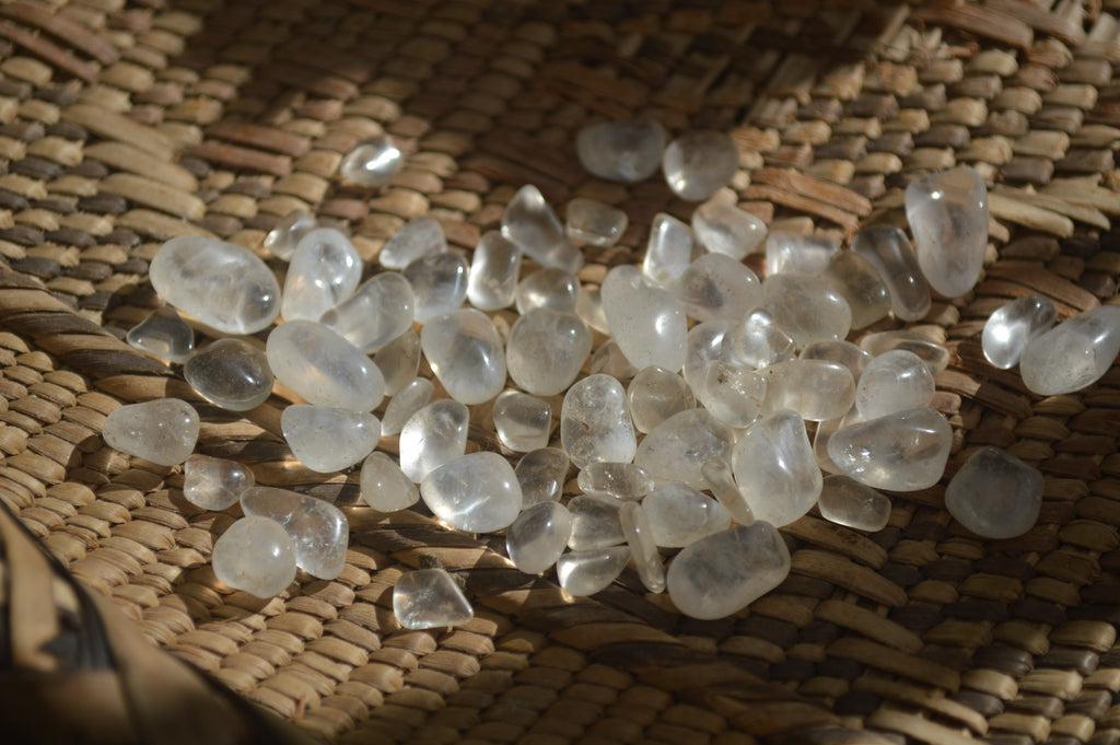 Polished Mini Craft Clear Quartz Tumble Stones - Sold per 500 g - From Mozambique - Toprock Gemstones and Minerals 