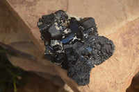 Natural Schorl Black Tourmaline Specimens x 3 From Erongo, Namibia