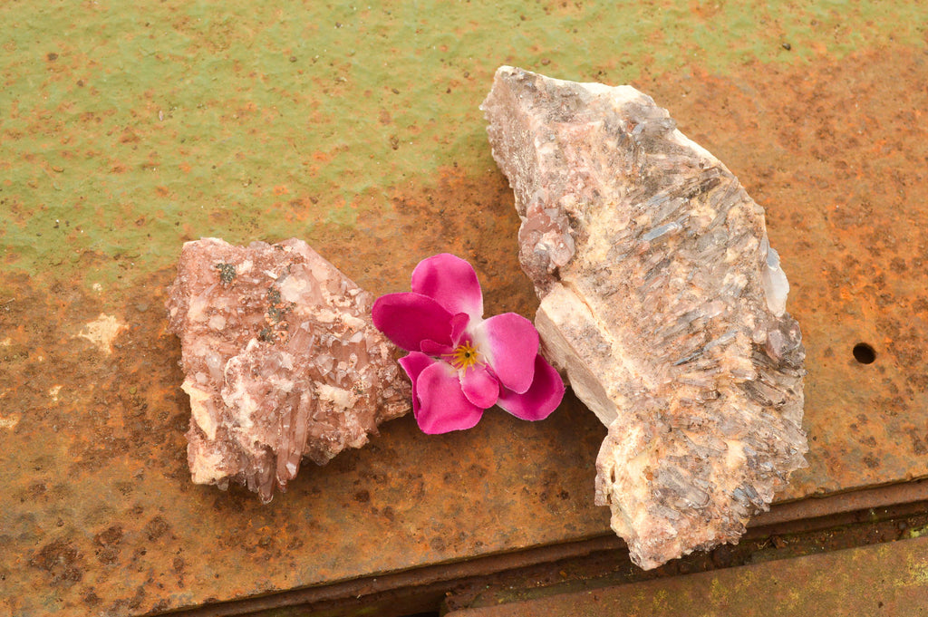 Natural Red Hematoid Quartz Specimens  x 2 From Zambia - TopRock