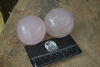 Polished Gemmy Pink Rose Quartz Spheres  x 6 From Madagascar - Toprock Gemstones and Minerals 