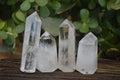 Polished Clear Quartz Crystal Points x 12 From Madagascar - Toprock Gemstones and Minerals 