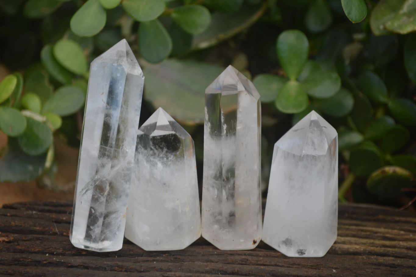 Polished Clear Quartz Crystal Points x 12 From Madagascar - Toprock Gemstones and Minerals 