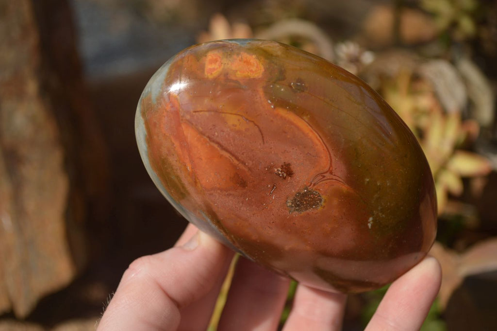 Polished Polychrome Jasper Standing Free Forms  x 3 From Mahajanga, Madagascar - Toprock Gemstones and Minerals 