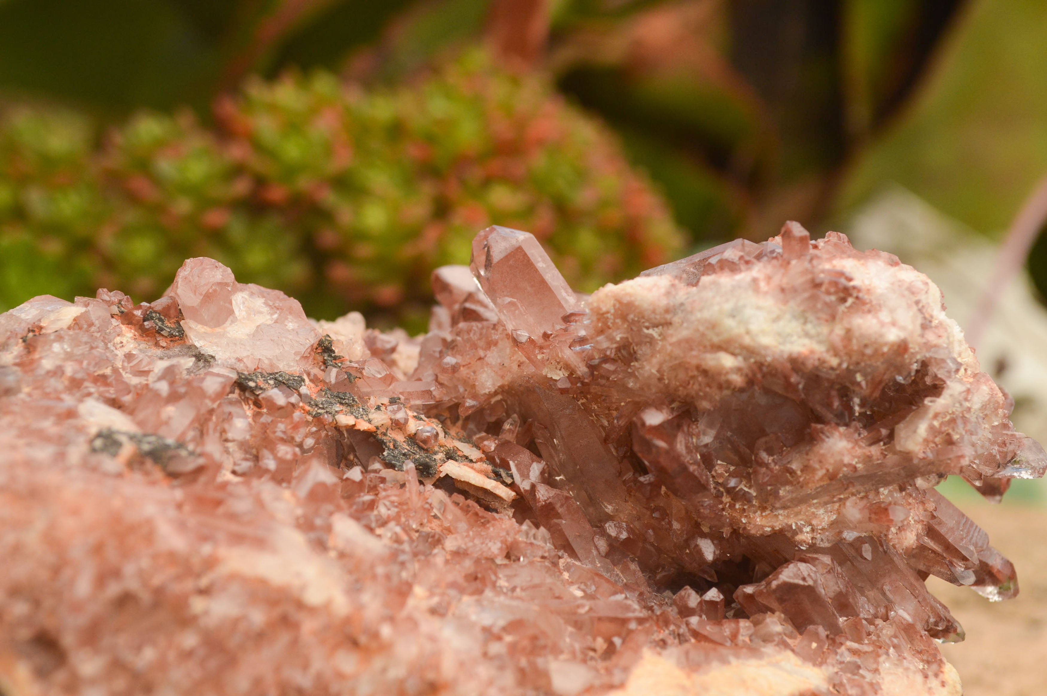 Natural Red Hematoid Quartz Specimens  x 2 From Zambia - TopRock