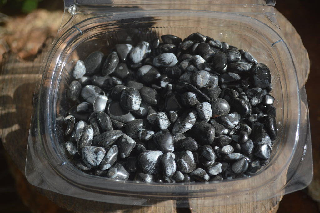 Polished Mini Craft Snowflake Obsidian Tumble Stones - Sold per 500 g - From South Africa - Toprock Gemstones and Minerals 