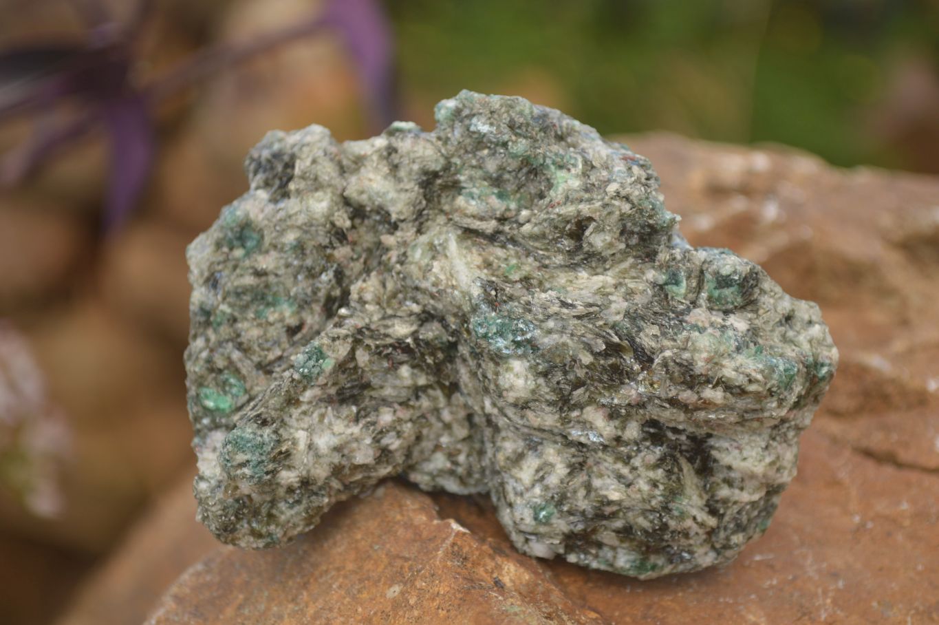 Natural Rare Emerald Mica In Matrix Cobbed Specimens x 12 From Mutoko, Zimbabwe - Toprock Gemstones and Minerals 