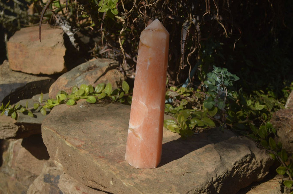 Polished Orange Twist Calcite Tower x 1 From Maevantanana, Madagascar - Toprock Gemstones and Minerals 