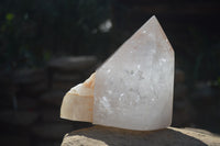 Polished Large Clear Quartz Crystal x 1 From Madagascar - Toprock Gemstones and Minerals 