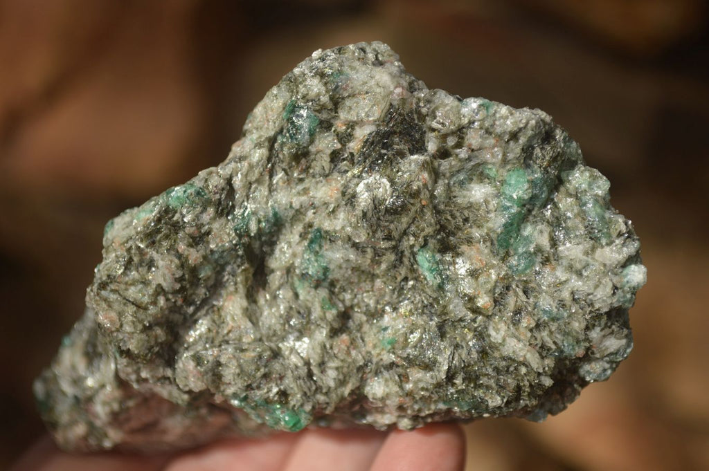 Natural Rare Emerald Mica In Matrix Cobbed Specimens x 12 From Mutoko, Zimbabwe - Toprock Gemstones and Minerals 