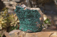 Natural Crystalline Malachite Specimens  x 2 From Congo - Toprock Gemstones and Minerals 