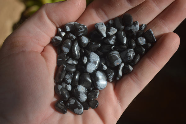 Polished Mini Craft Snowflake Obsidian Tumble Stones - Sold per 500 g - From South Africa - Toprock Gemstones and Minerals 