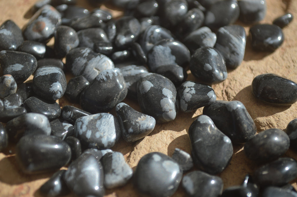 Polished Mini Craft Snowflake Obsidian Tumble Stones - Sold per 500 g - From South Africa - Toprock Gemstones and Minerals 