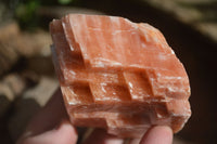 Natural New Sunset Orange Calcite Specimens  x 5 From Spitzkop, Namibia - Toprock Gemstones and Minerals 
