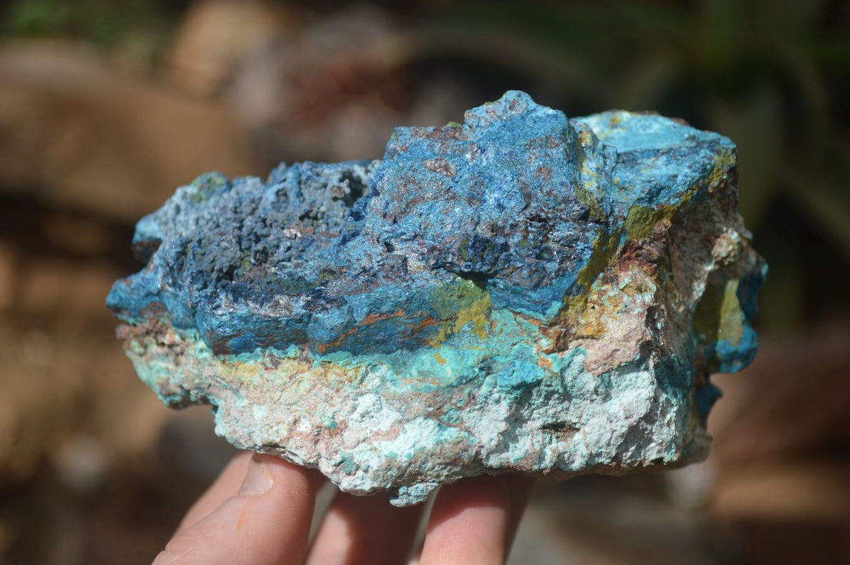Natural Rough Shattuckite Cobbed Specimens x 6 From Kaokoveld, Namibia - Toprock Gemstones and Minerals 