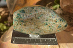 Polished Emerald Mica In Matrix Standing Free Forms x 2 From Mutoko, Zimbabwe - Toprock Gemstones and Minerals 