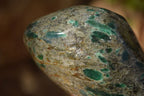 Polished Emerald Mica In Matrix Standing Free Forms x 2 From Mutoko, Zimbabwe - Toprock Gemstones and Minerals 