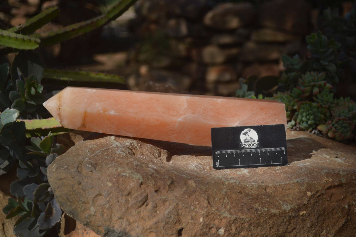 Polished Orange Twist Calcite Tower x 1 From Maevantanana, Madagascar - Toprock Gemstones and Minerals 