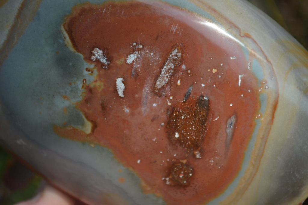 Polished Polychrome Jasper Standing Free Forms  x 3 From Mahajanga, Madagascar - Toprock Gemstones and Minerals 