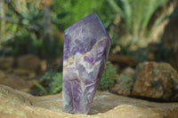 Polished Dream Amethyst Points x 3 From Ambatondrazaka, Madagascar
