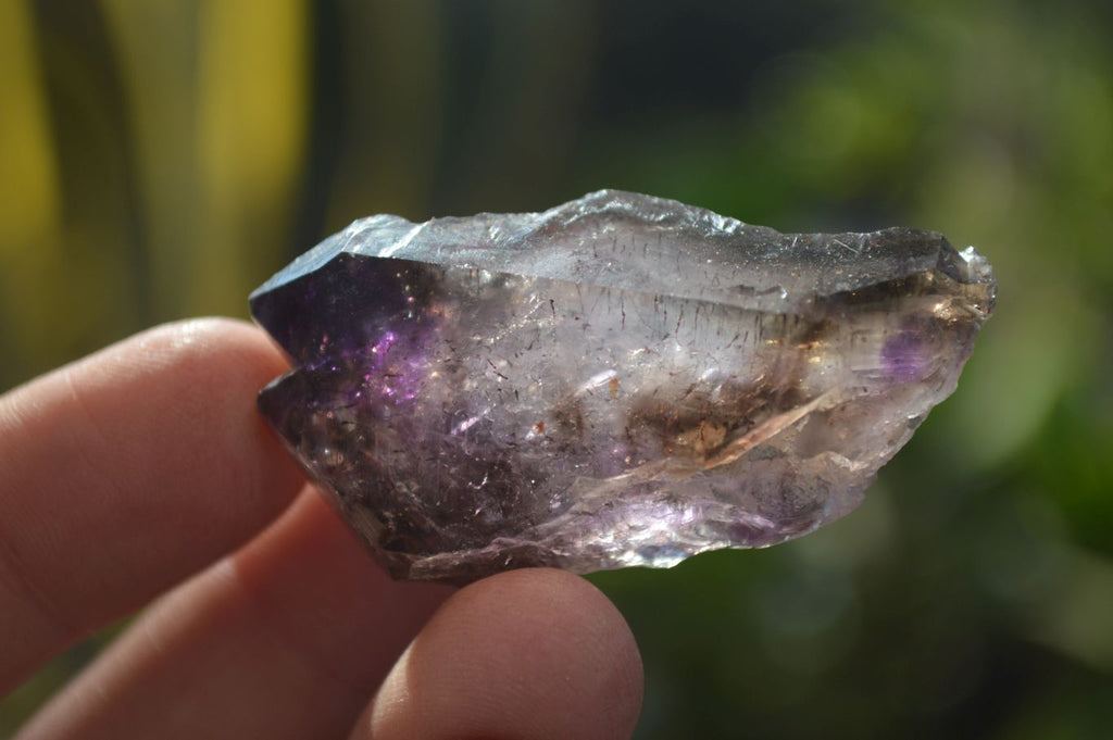 Natural Skeletal Smokey Amethyst Crystals  x 12 From Chiredzi, Zimbabwe - Toprock Gemstones and Minerals 