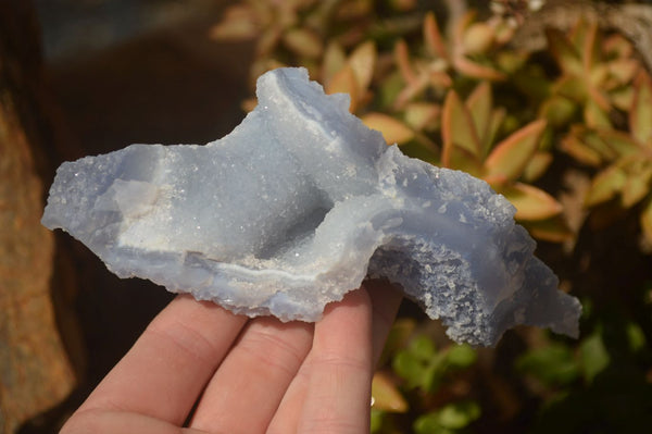 Natural Etched Blue Chalcedony Specimens  x 3 From Nsanje, Malawi - Toprock Gemstones and Minerals 