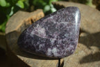 Polished Purple Lepidolite Free Forms  x 3 From Zimbabwe - Toprock Gemstones and Minerals 