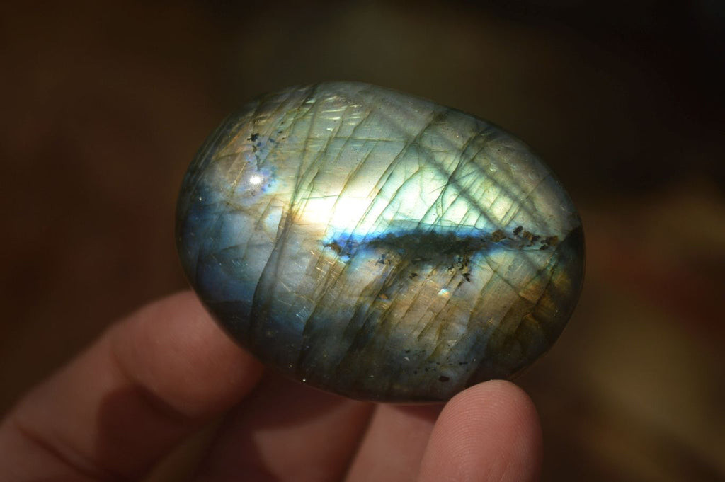 Polished  Flashy Labradorite Palm Stones  x 12 From Madagascar - Toprock Gemstones and Minerals 