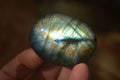 Polished  Flashy Labradorite Palm Stones  x 12 From Madagascar - Toprock Gemstones and Minerals 