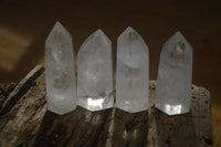 Polished Clear Quartz Crystal Points x 6 From Madagascar - Toprock Gemstones and Minerals 