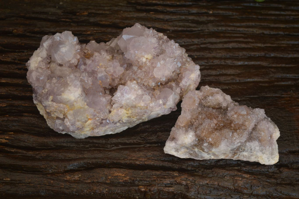 Natural Spirit Amethyst Quartz Clusters x 2 From Boekenhouthoek, South Africa - Toprock Gemstones and Minerals 