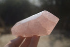 Polished Gemmy Double Terminated Rose Quartz Points x 3 From Antsirabe, Madagascar - Toprock Gemstones and Minerals 