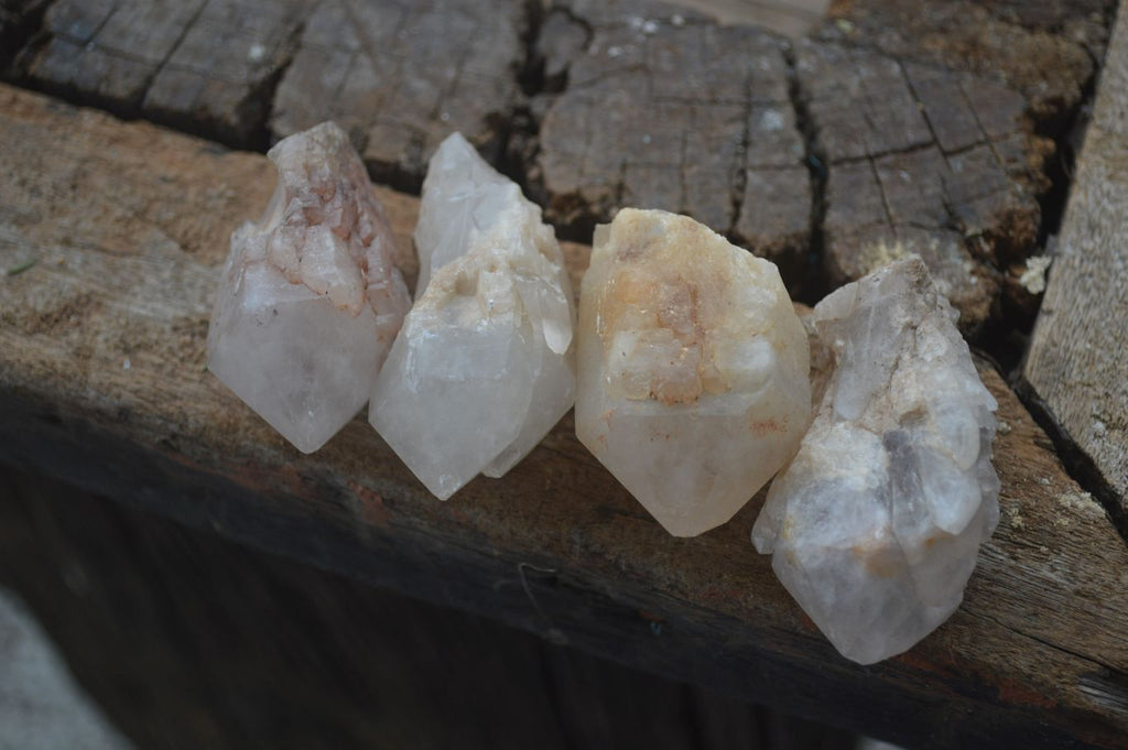 Natural Pineapple Candle Quartz Crystals  x 35 From Antsirabe, Madagascar - Toprock Gemstones and Minerals 