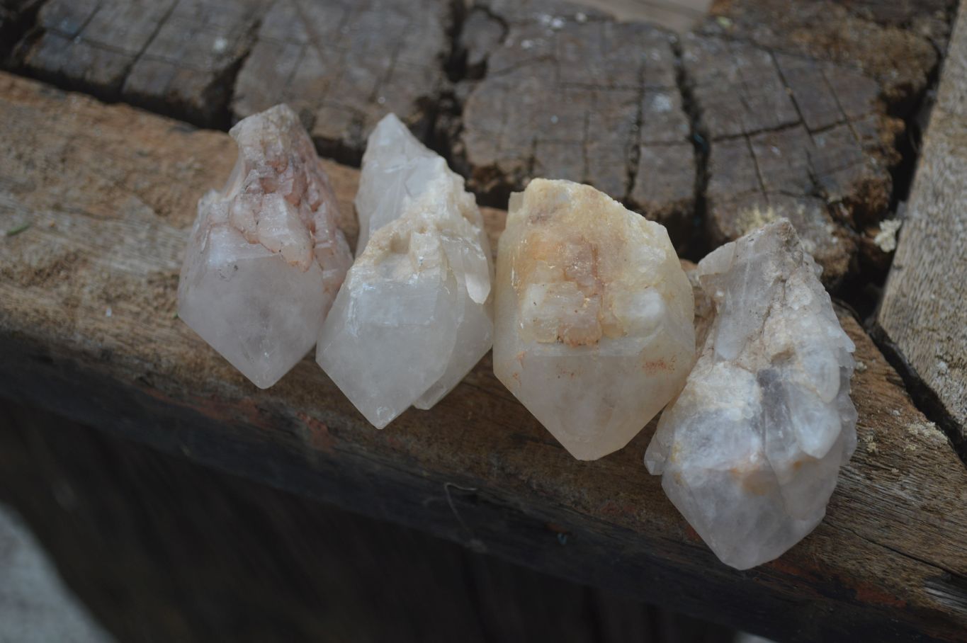 Natural Pineapple Candle Quartz Crystals  x 35 From Antsirabe, Madagascar - Toprock Gemstones and Minerals 