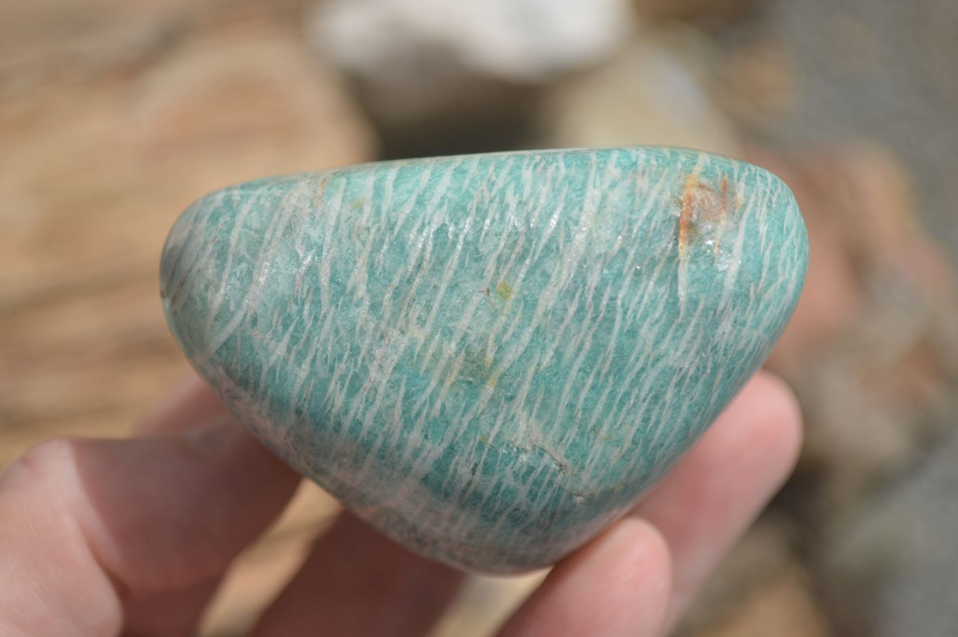 Polished Kobi Amazonite Free Forms  x 12 From Zimbabwe - TopRock