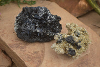 Natural Schorl Black Tourmaline Specimens x 2 From Erongo, Namibia
