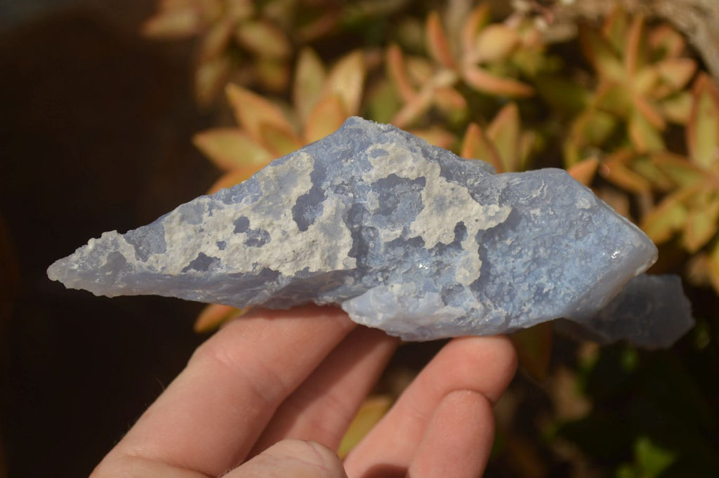 Natural Etched Blue Chalcedony Specimens  x 3 From Nsanje, Malawi - Toprock Gemstones and Minerals 