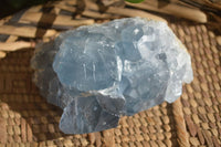 Natural Blue Celestite Crystal Specimens  x 6 From Sakoany, Madagascar - Toprock Gemstones and Minerals 