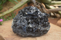Natural Schorl Black Tourmaline Specimens x 2 From Erongo, Namibia
