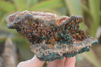 Natural Rare Ball Malachite On Drusy Quartz & Dolomite Specimens x 2 From Kambove, Congo - Toprock Gemstones and Minerals 