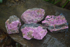Natural Large Pink Salrose Cobaltion Dolomite Specimens  x 4 From Kakanda, Congo - Toprock Gemstones and Minerals 